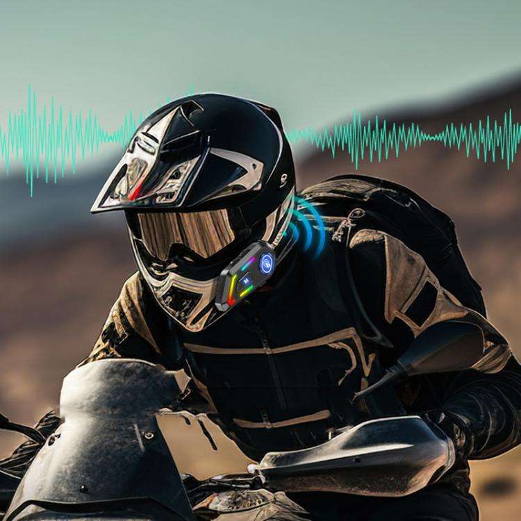 C5 IPX7 Waterproof Outdoor Cycling Noise Reduction Helmet Bluetooth Headset, Spec: Soft and Hard ...