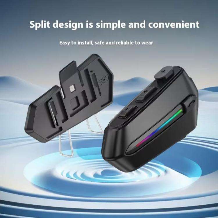 C5S IPX6 Waterproof CVC Noise Reduction Motorcycle Helmet Bluetooth Headset, Spec: Hard Mic