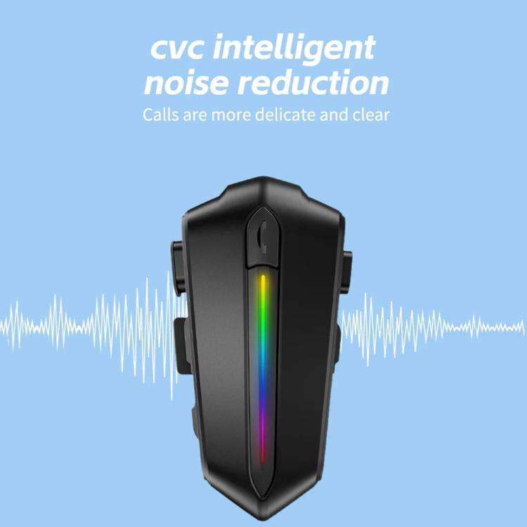 C5S IPX6 Waterproof CVC Noise Reduction Motorcycle Helmet Bluetooth Headset, Spec: Hard Mic