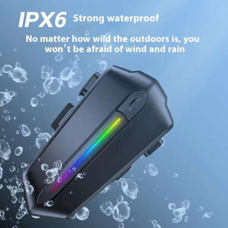 C5S IPX6 Waterproof CVC Noise Reduction Motorcycle Helmet Bluetooth Headset, Spec: Hard Mic