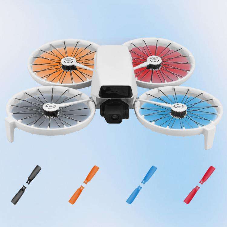 For DJI Flip BRDRC 2pairs Propellers Drone 4022F Colored Blades(Red)