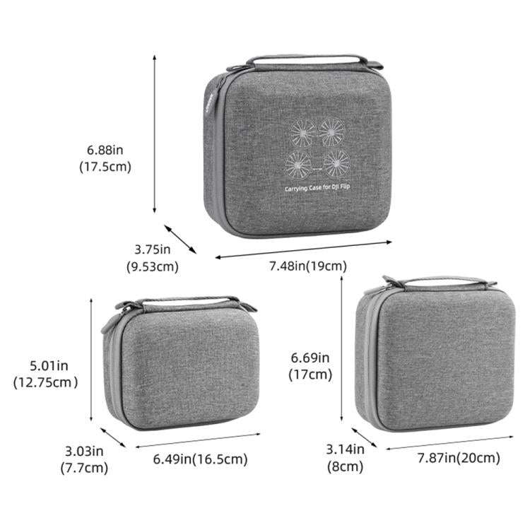 For DJI Flip BRDRC Organizer Bag Drone Portable Tote, Spec: Host Bag+RC-N1/2/3 Bag