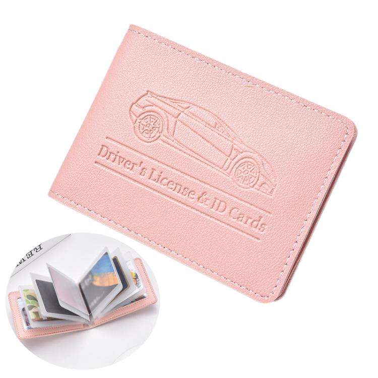Multi-card Driver License Card Holder Women Driving License Leather Protective Case ID Credit Car...