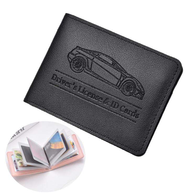 Multi-card Driver License Card Holder Women Driving License Leather Protective Case ID Credit Car...