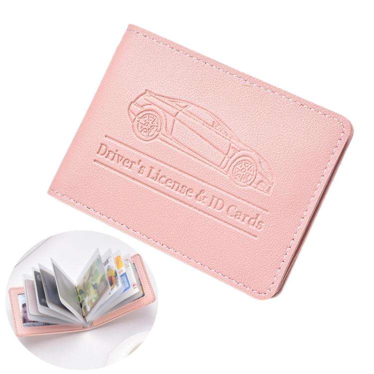 Multi-card Driver License Card Holder Women Driving License Leather Protective Case ID Credit Car...