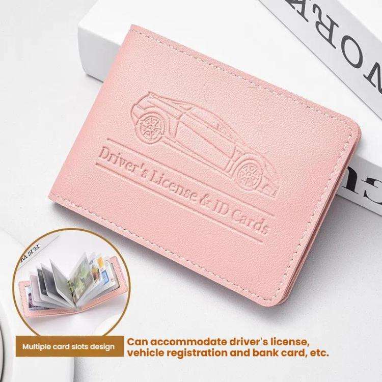 Multi-card Driver License Card Holder Women Driving License Leather Protective Case ID Credit Car...
