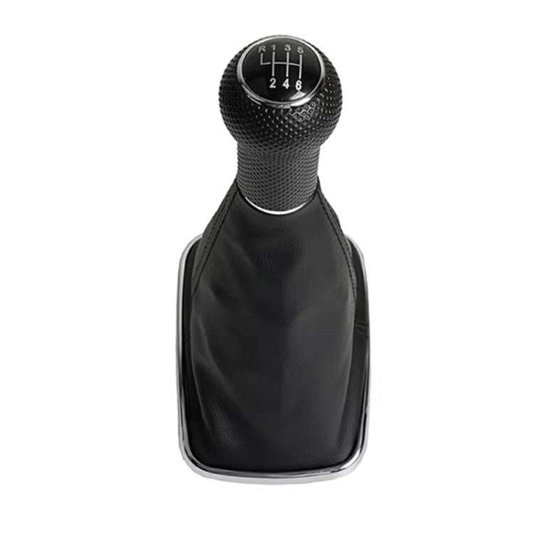 For Volkswagen Golf MK4 Gear Lever Hand Ball, Caliber: 23mm(Electroplating Black Line 6 Speed)