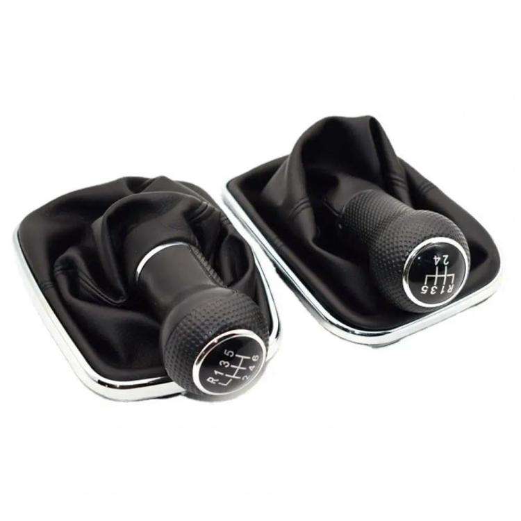 For Volkswagen Golf MK4 Gear Lever Hand Ball, Caliber: 23mm(Electroplating Black Line 5 Speed)