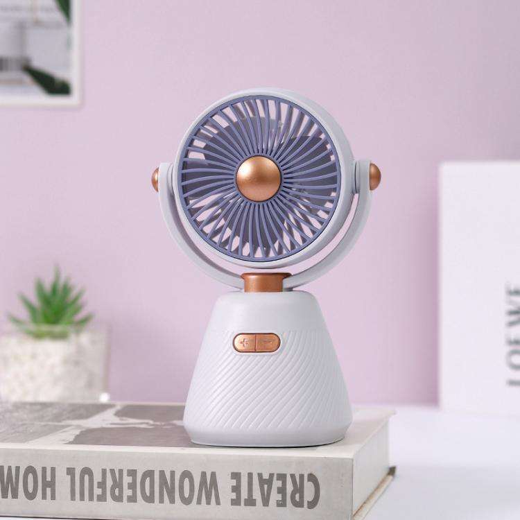 Desktop 100-speed Mini Student Bedroom Fan Portable USB Rechargeable Desktop Small Fan(Purple)