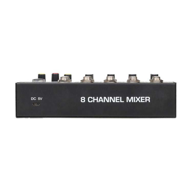 Q48 8 Channel Audio Mixer Console Stage Mixer Professional Digital Reverberator Effects Karaoke L...