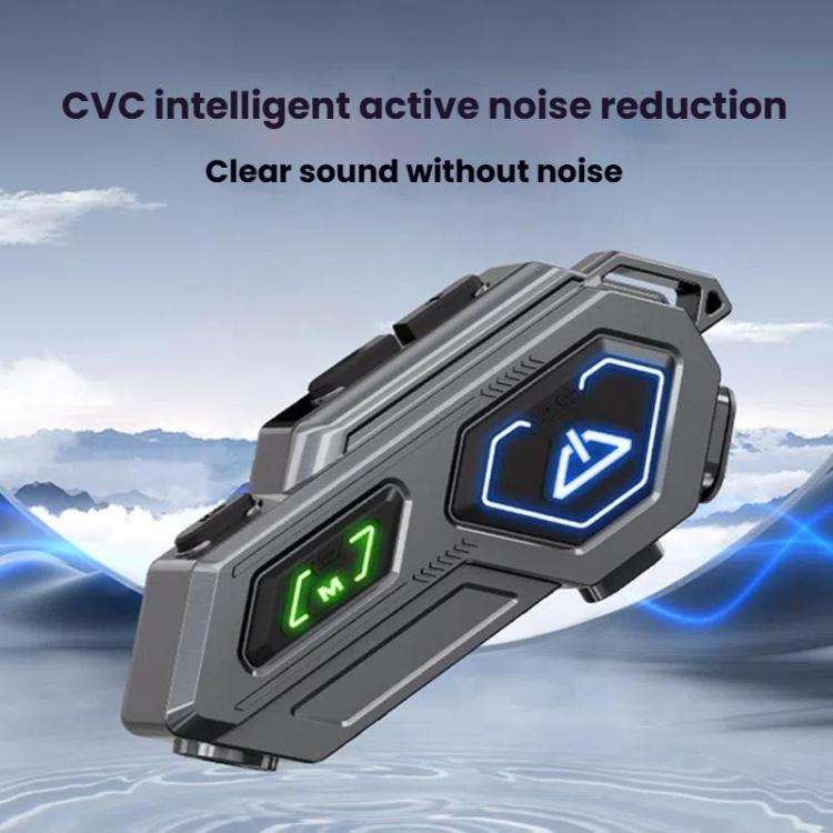 C8Pro IPX7 Waterproof Two-Person Intercom Helmet Bluetooth Headset With Flashlight, Spec: Soft Mic