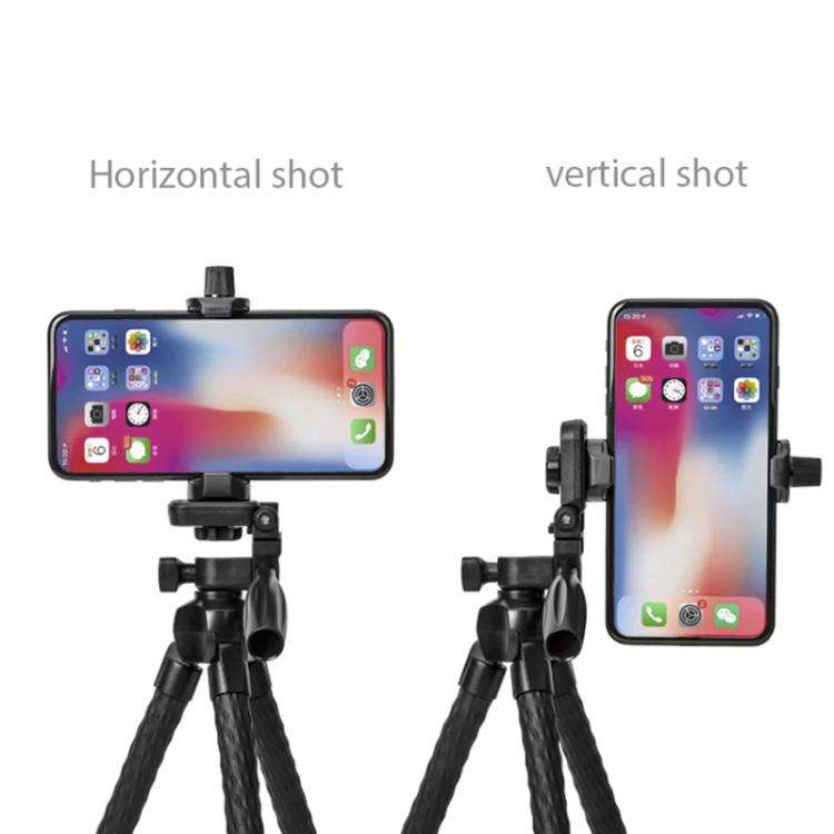 YUNTENG 3280 Octopus Tripod With 3-Way Pan Head Camera Phone Holder(Black)