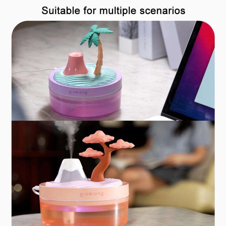 Givelong Mini Portable Landscape Humidifier Plant Pot Hydrator Mister USB Car Spray Aromatherapy ...