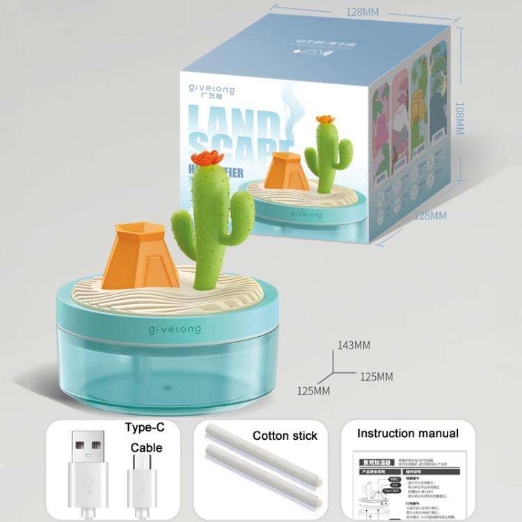Givelong Mini Portable Landscape Humidifier Plant Pot Hydrator Mister USB Car Spray Aromatherapy ...
