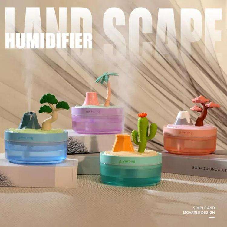 Givelong Mini Portable Landscape Humidifier Plant Pot Hydrator Mister USB Car Spray Aromatherapy ...