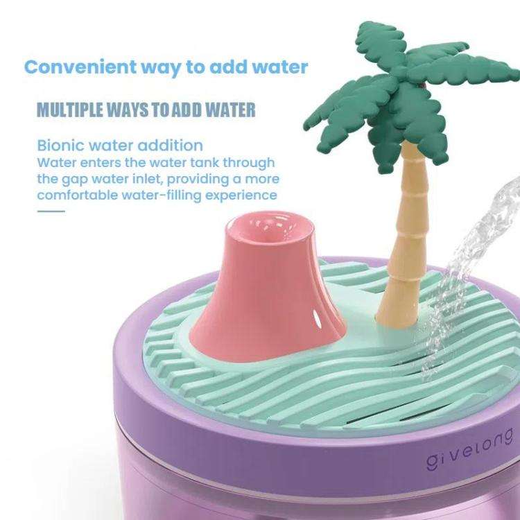 Givelong Mini Portable Landscape Humidifier Plant Pot Hydrator Mister USB Car Spray Aromatherapy ...