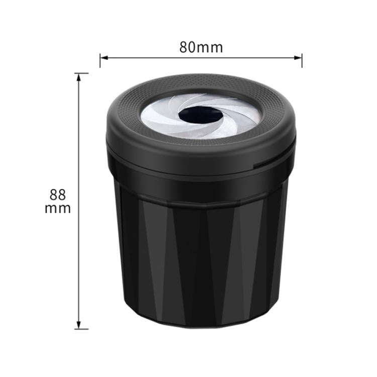 A636 Screw Cap Opening And Closing Ashtray Car Home Use Desktop Ashes Holder(Black Gray)
