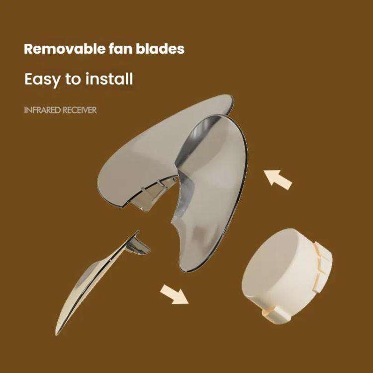 Multifunctional Fan Light Sound Big Wind Power With Light Wall Mounted Long Life Desktop Small Ce...