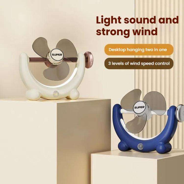 Multifunctional Fan Light Sound Big Wind Power With Light Wall Mounted Long Life Desktop Small Ce...