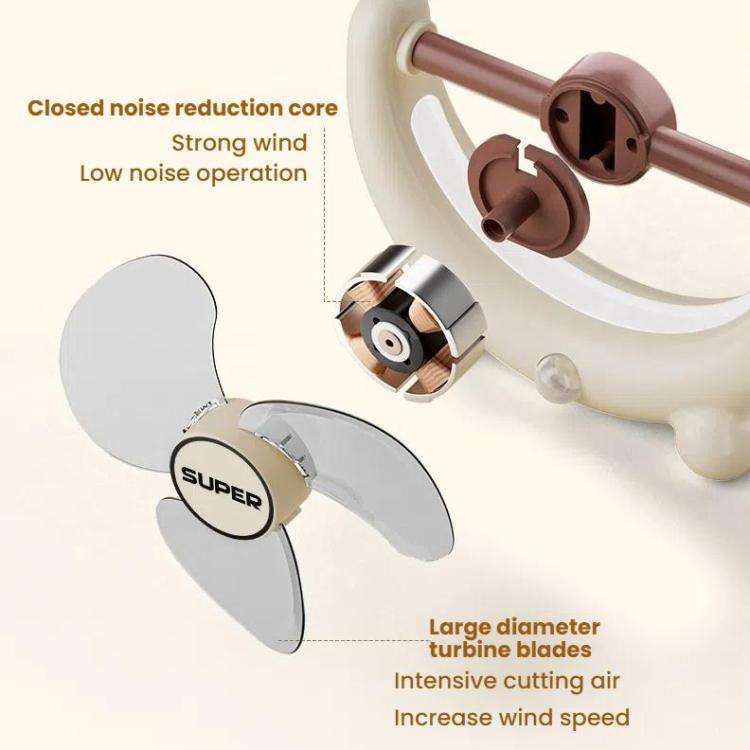 Multifunctional Fan Light Sound Big Wind Power With Light Wall Mounted Long Life Desktop Small Ce...
