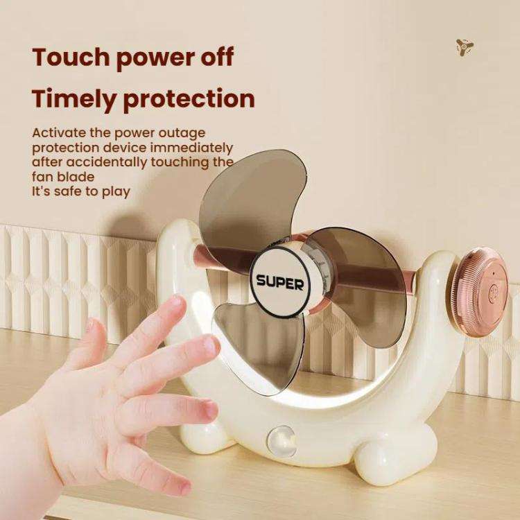 Multifunctional Fan Light Sound Big Wind Power With Light Wall Mounted Long Life Desktop Small Ce...