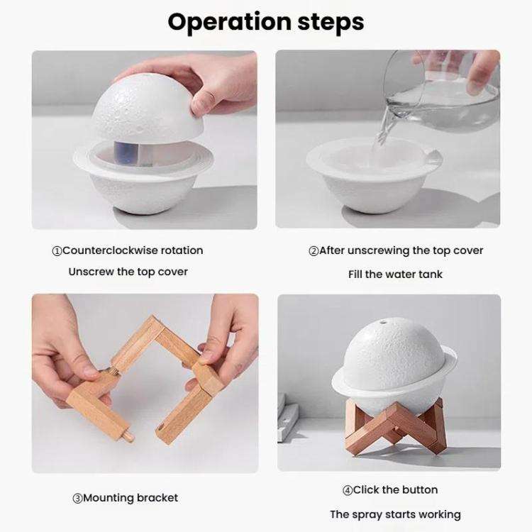 Humidifier USB Large Mist Volume Ambient Light Home Car Aromatherapy Humidifier Decoration Orname...