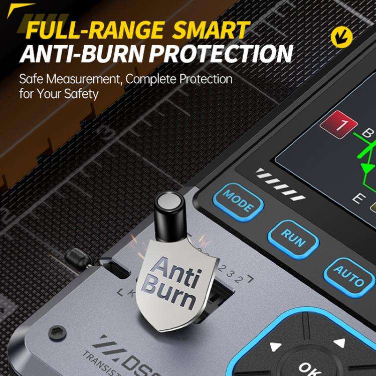FNIRSI DSO-TC4 3 In 1 Oscilloscope Transistor Tester Signal Generator 10M Bandwidth Burn-In Proof