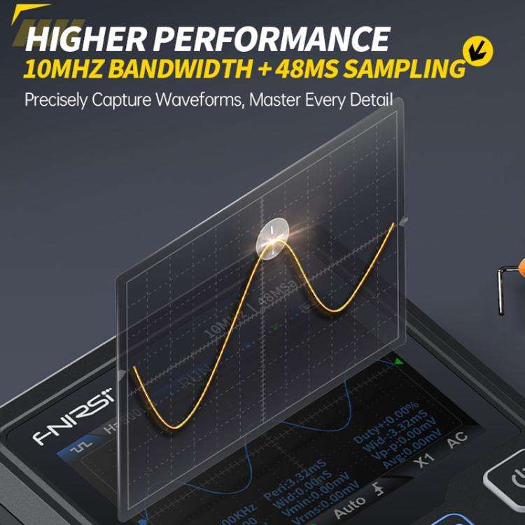 FNIRSI DSO-TC4 3 In 1 Oscilloscope Transistor Tester Signal Generator 10M Bandwidth Burn-In Proof