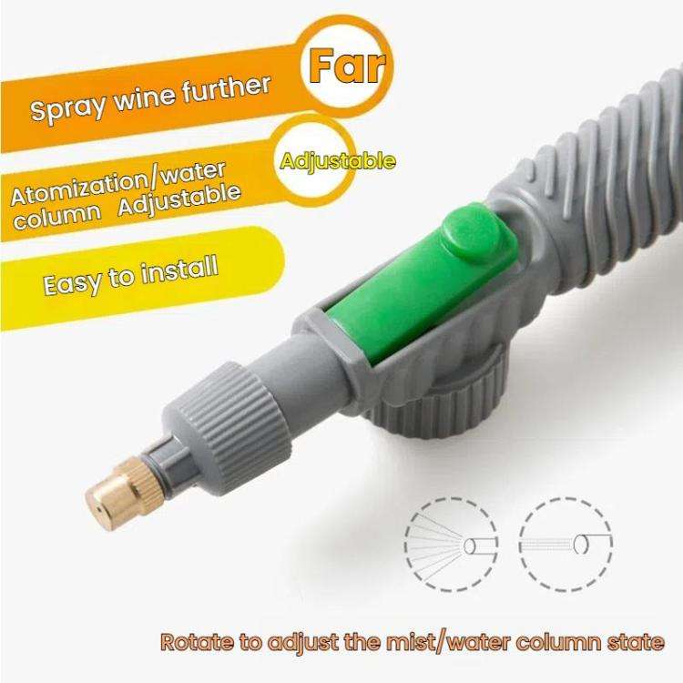 Rotatable and Adjustable Watering Sprayer Drink Bottle Mouth Anti-slip Pressure Sprayer(Gray Green)