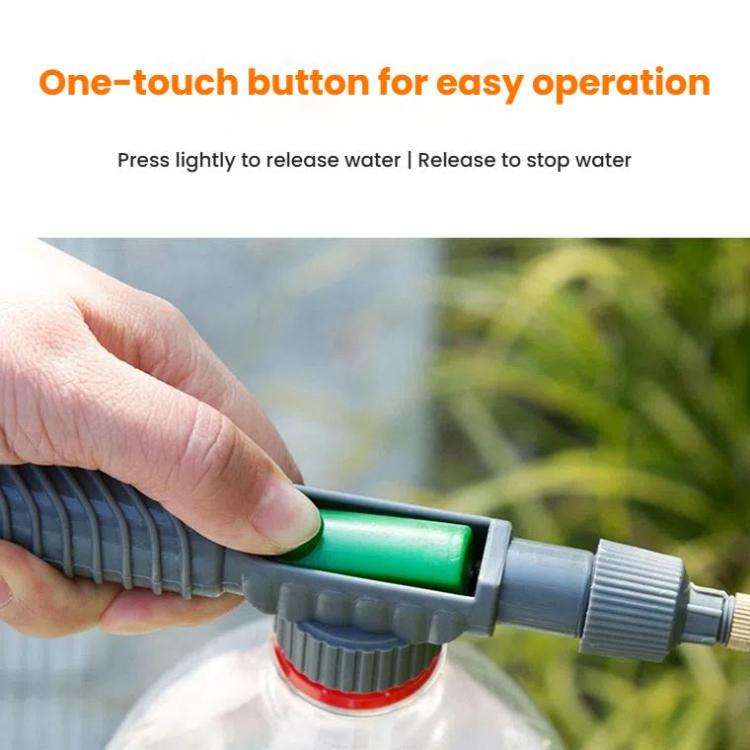 Rotatable and Adjustable Watering Sprayer Drink Bottle Mouth Anti-slip Pressure Sprayer(Gray Green)