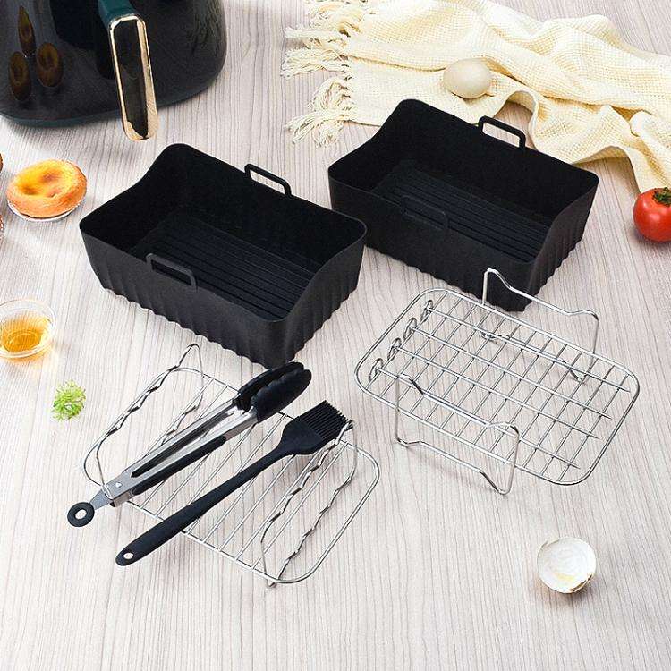 22 In 1 Air Fryer Accessories Set Airfryer Mold Liner Reusable Oven Grill Baking Rack