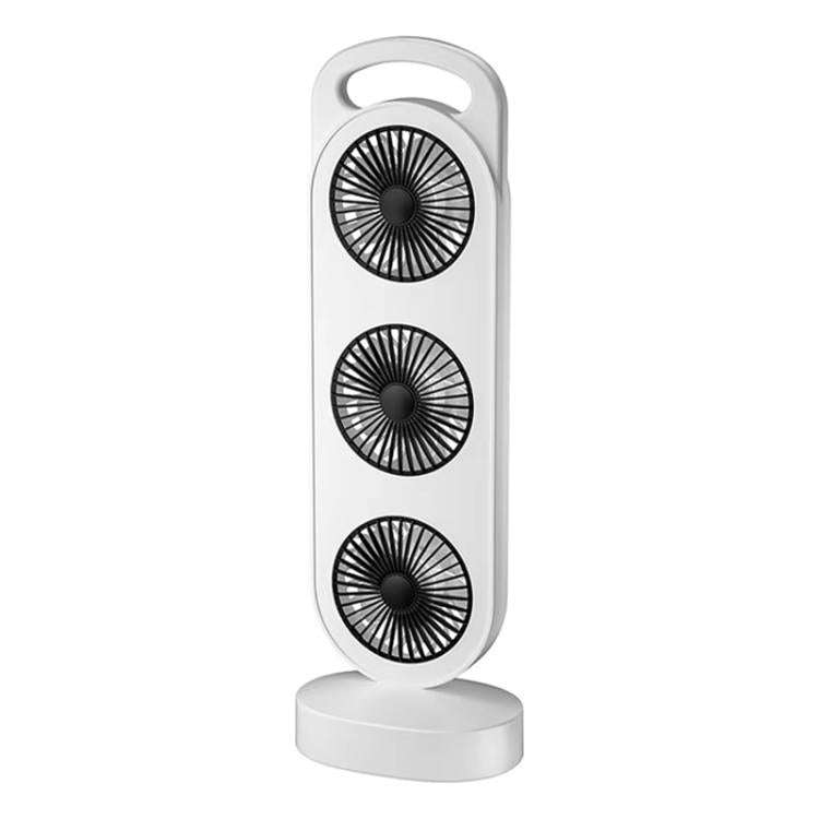 Simple Triple Turbine Design Fan Large Wind Desktop USB Charging Portable Home Outdoor Dormitory ...