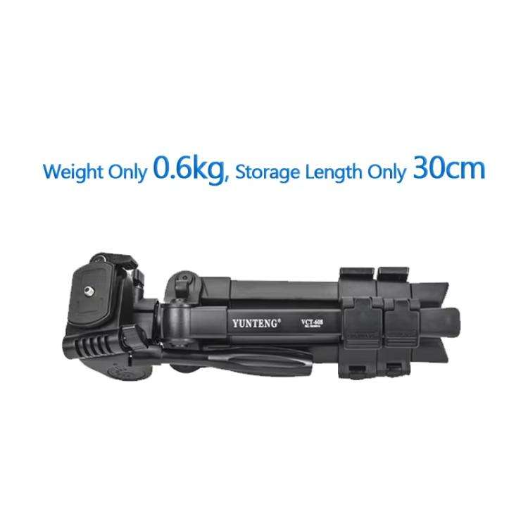 YUNTENG VCT-608 Adjustable Camera Tripod 11.8-25.4 Inch With 360 Degree Rotating 3-Way Pan Head &...