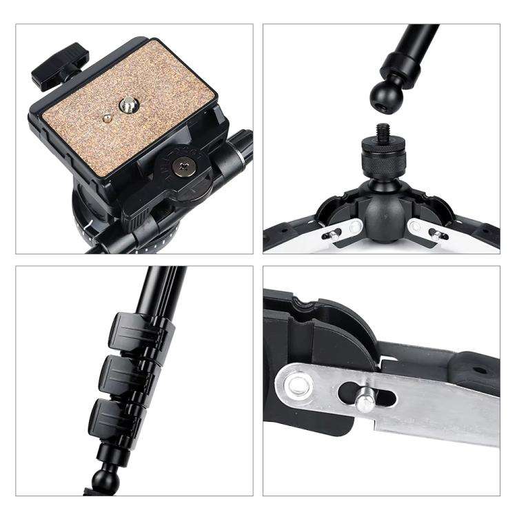 YUNTENG VCT-588 Camera Monopod 65-166cm Aluminum Alloy DSLR Tripod Stand With Hydraulic Ball Head...