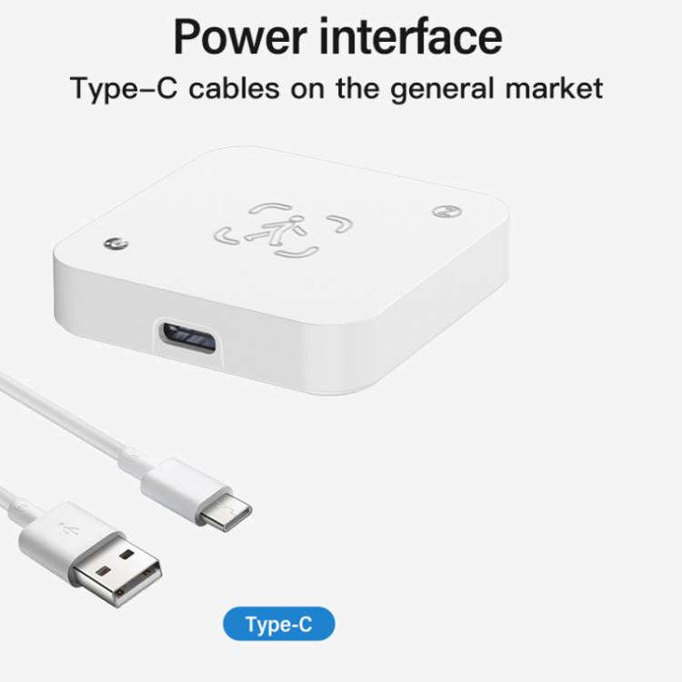 Tuya WiFi Square Human Presence Sensor Millimeter Wave Radar Detection Built-in Illuminance Sensor