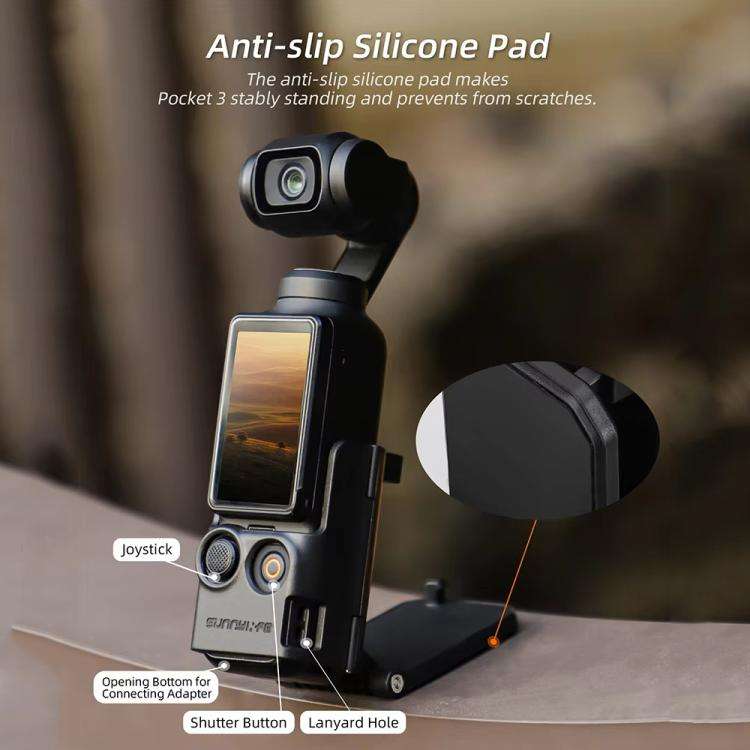 For DJI Osmo Pocket 3 Sunnylife OP3-ZJ761 Magnetic Stand Base Angle Adjustable Multi-functional D...