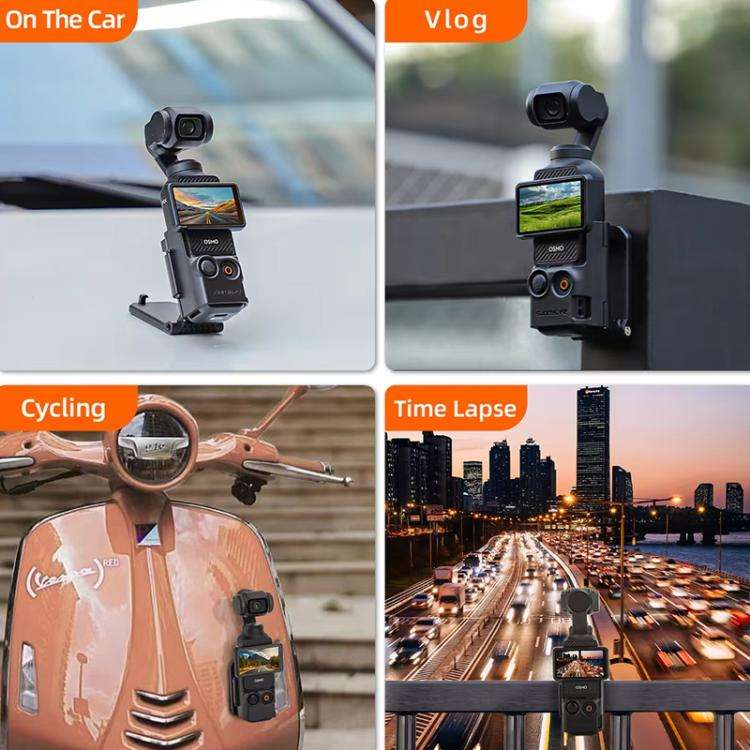 For DJI Osmo Pocket 3 Sunnylife OP3-ZJ761 Magnetic Stand Base Angle Adjustable Multi-functional D...