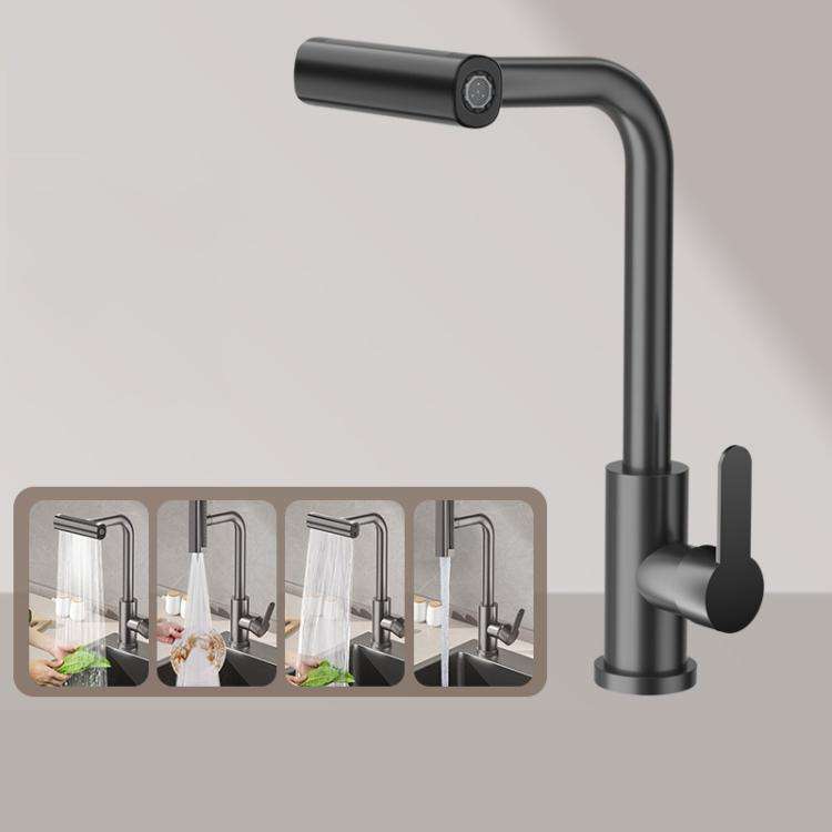 Pull-out Version 4 Modes Waterfall Kitchen Faucet Single Hole Hot/Cold Water Mixer Tap for Sink B...
