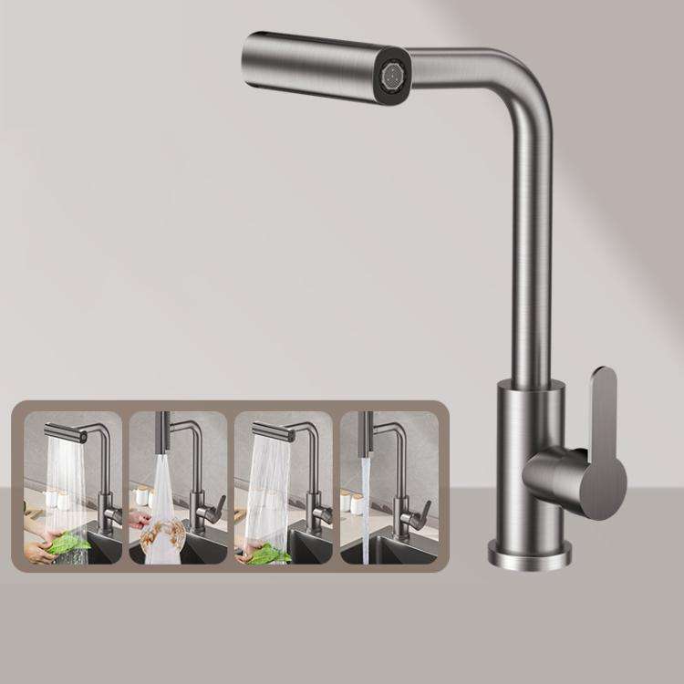Pull-out Version 4 Modes Waterfall Kitchen Faucet Single Hole Hot/Cold Water Mixer Tap for Sink G...
