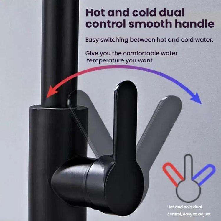Pull-out Version 4 Modes Waterfall Kitchen Faucet Single Hole Hot/Cold Water Mixer Tap for Sink G...