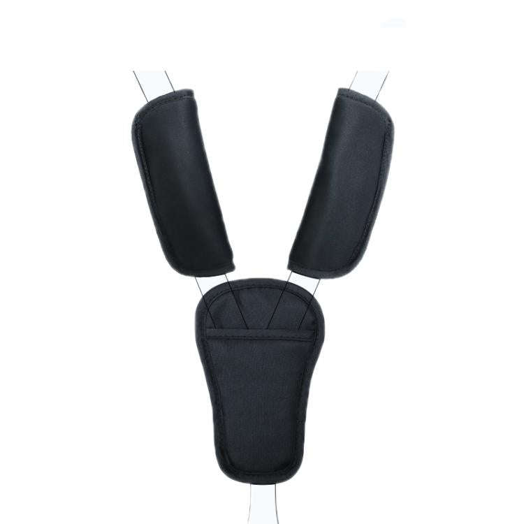 Baby Stroller Seat Belt Shoulder Guard, Color: Black Regular 3pcs /Set