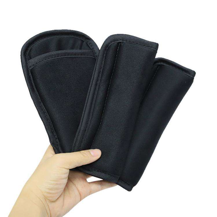 Baby Stroller Seat Belt Shoulder Guard, Color: Black Nylon 3pcs /Set