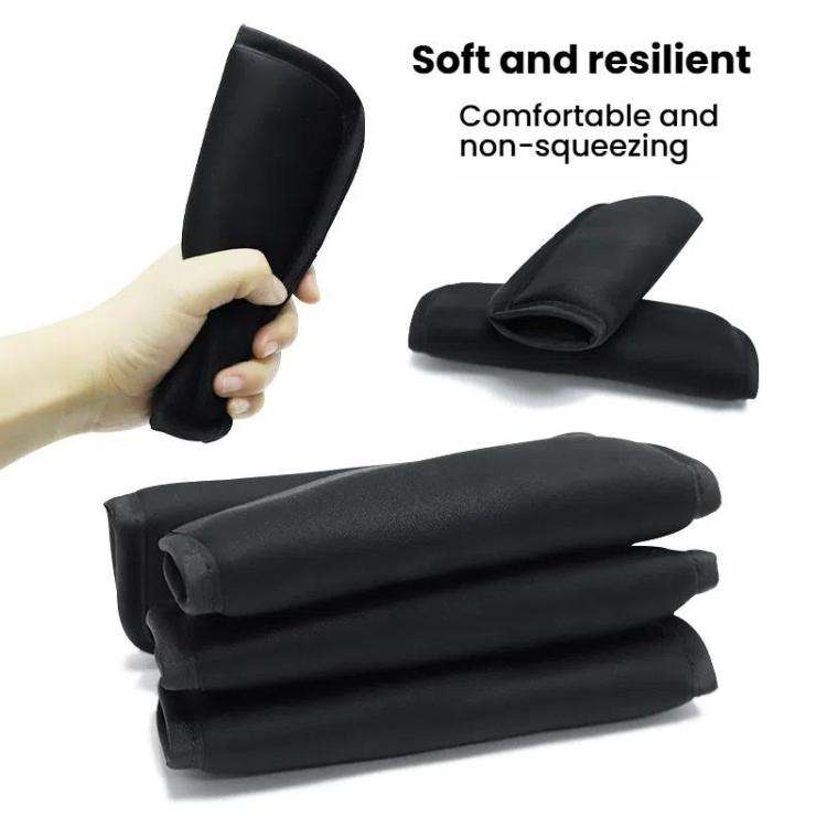 Baby Stroller Seat Belt Shoulder Guard, Color: Black Nylon 3pcs /Set