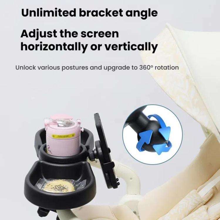 Universal Baby Stroller With Dining Tray And Storage Rack(4 in 1)