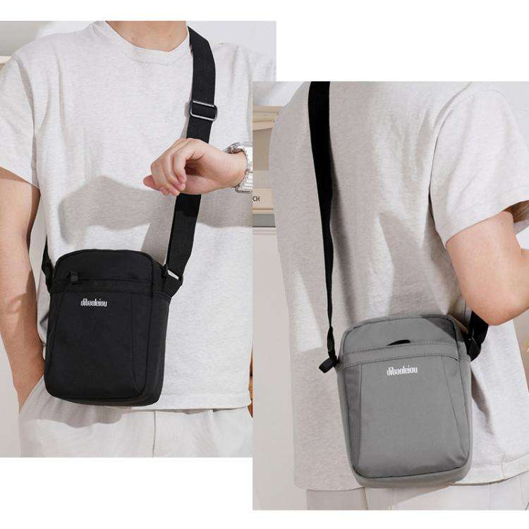 Dibaoleiou Lightweight Multifunction Mobile Phone Bag Men Casual Canvas Bag Shoulder Small Backpa...