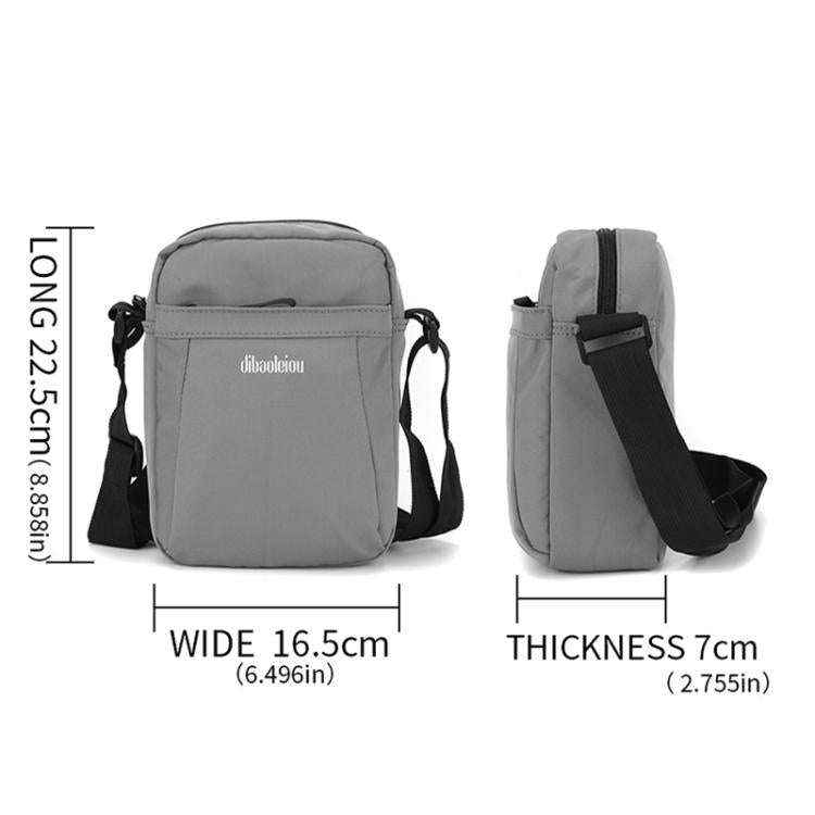 Dibaoleiou Lightweight Multifunction Mobile Phone Bag Men Casual Canvas Bag Shoulder Small Backpa...