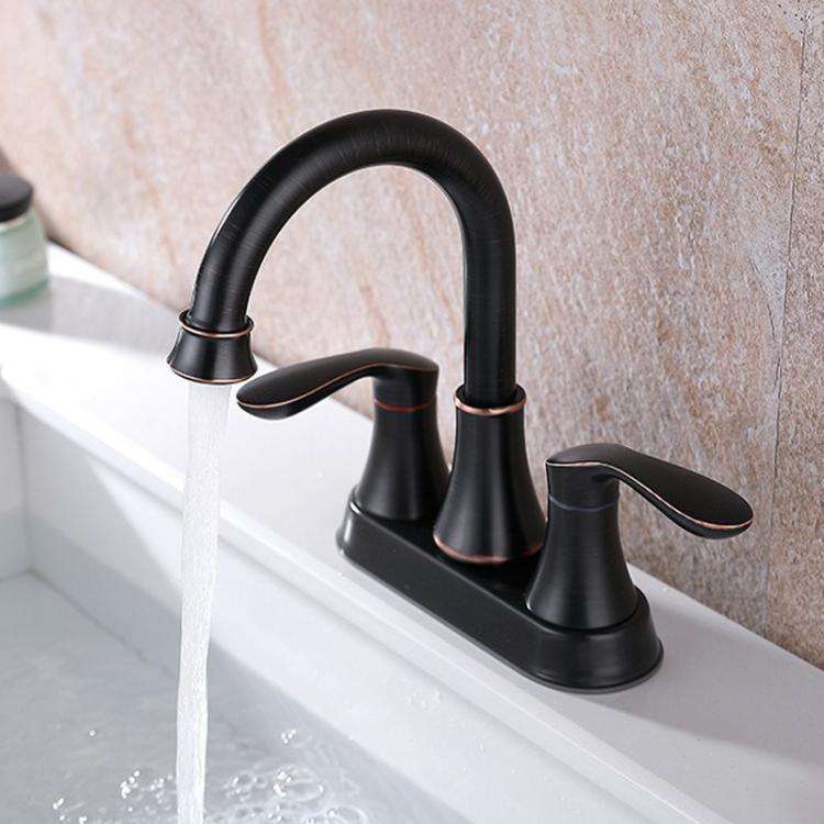 Dual Handle Two-Hole Bathroom Sink Faucet for Undermount Basin Separate Hot/Cold Water Controls, ...