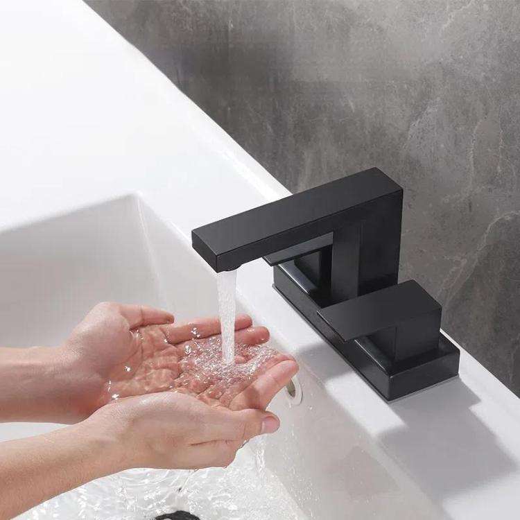 Dual Handle Two-Hole Bathroom Sink Faucet for Undermount Basin Separate Hot/Cold Water Controls, ...