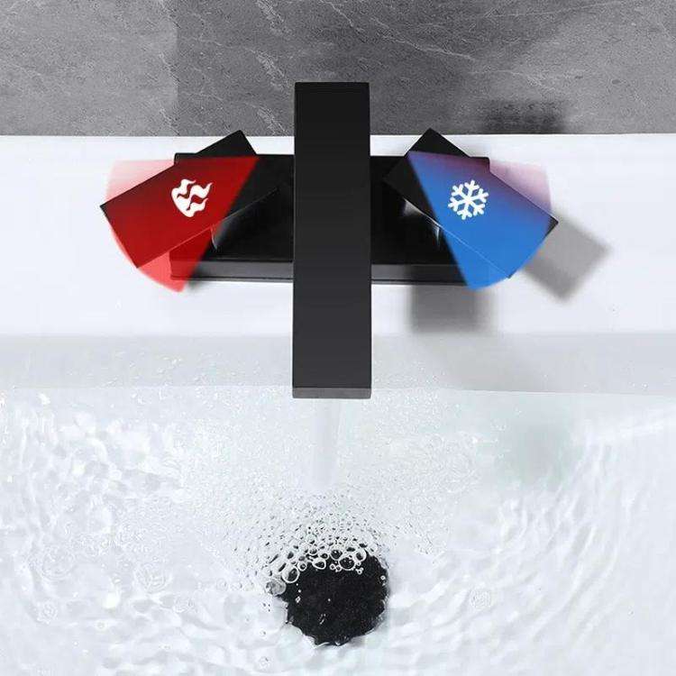 Dual Handle Two-Hole Bathroom Sink Faucet for Undermount Basin Separate Hot/Cold Water Controls, ...
