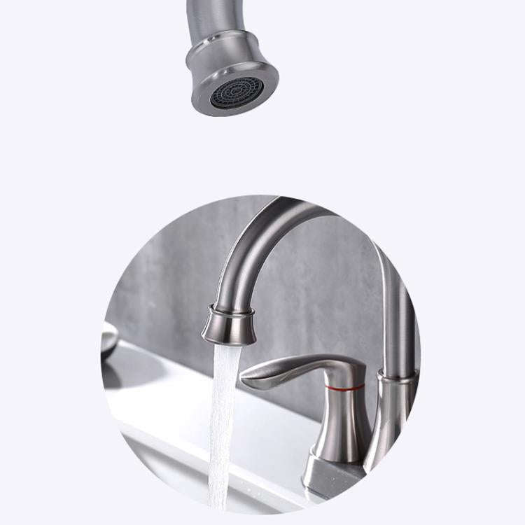 Dual Handle Two-Hole Bathroom Sink Faucet for Undermount Basin Separate Hot/Cold Water Controls, ...